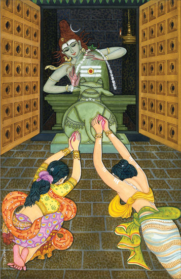  Major stipulations followed traditionally are as follows: One should go to temple after a bath, wearing washed clothes in traditional way,